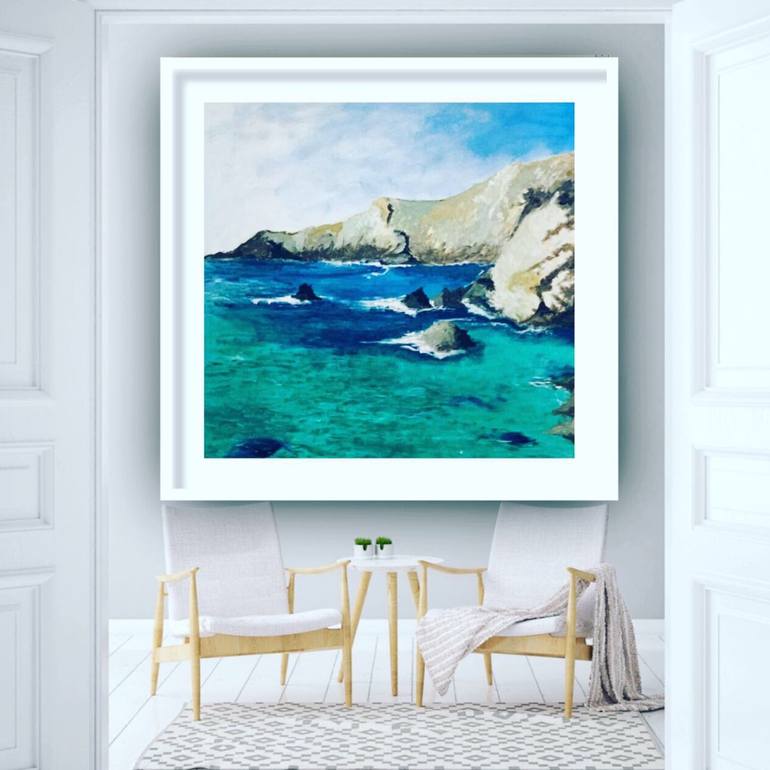 Original Fine Art Seascape Painting by Shabs Beigh