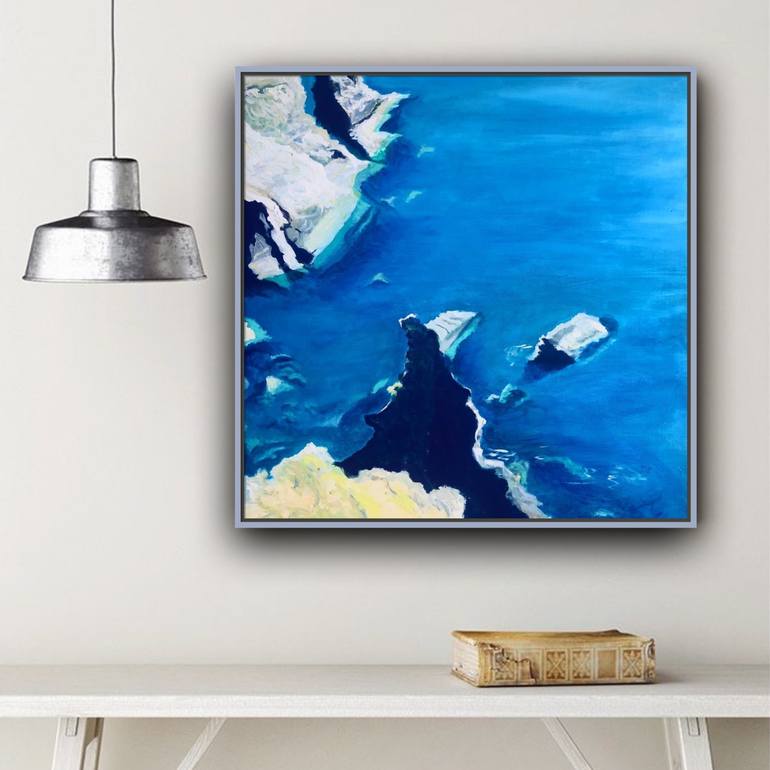 Original Impressionism Beach Painting by Shabs Beigh