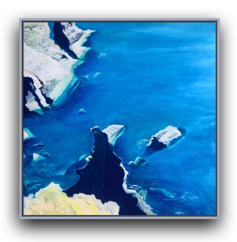 Original Impressionism Beach Painting by Shabs Beigh