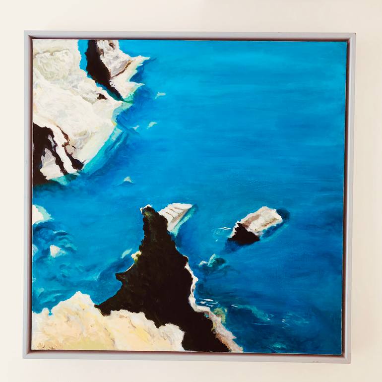 Original Impressionism Beach Painting by Shabs Beigh
