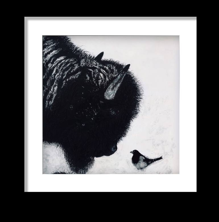 Original Minimalism Animal Drawing by Shabs Beigh