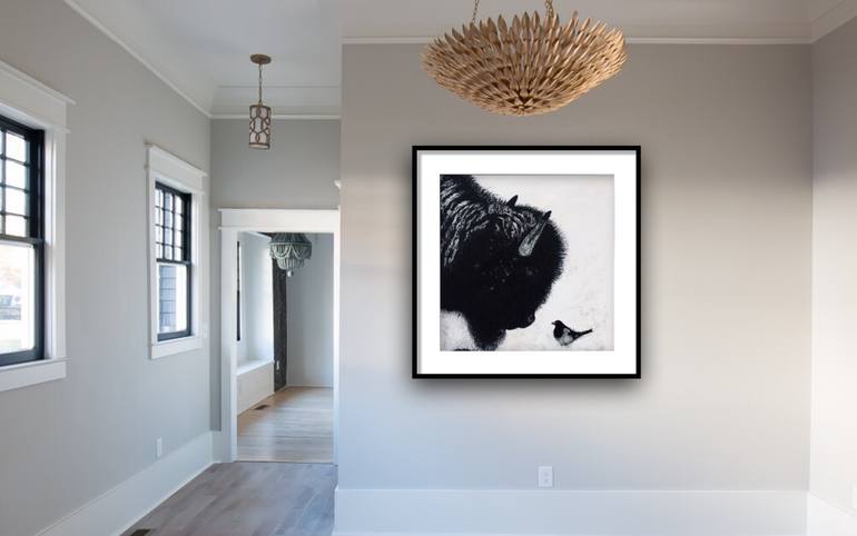 Original Minimalism Animal Drawing by Shabs Beigh