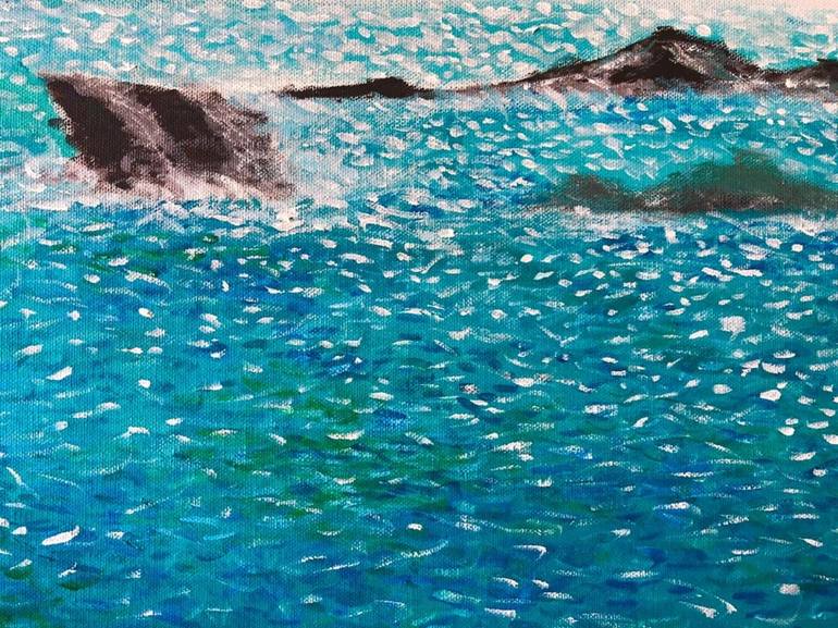 Original Impressionism Seascape Painting by Shabs Beigh