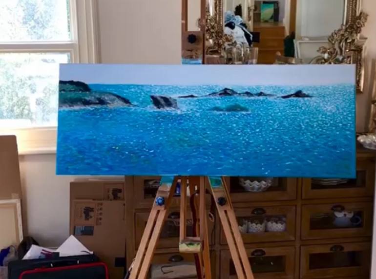 Original Seascape Painting by Shabs Beigh