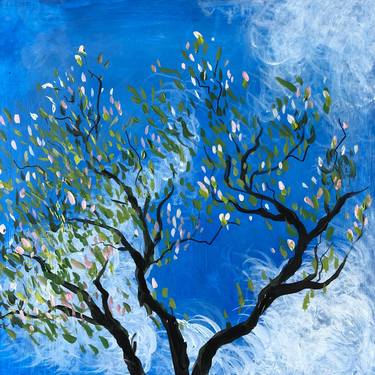 Original Impressionism Tree Paintings by Shabs Beigh