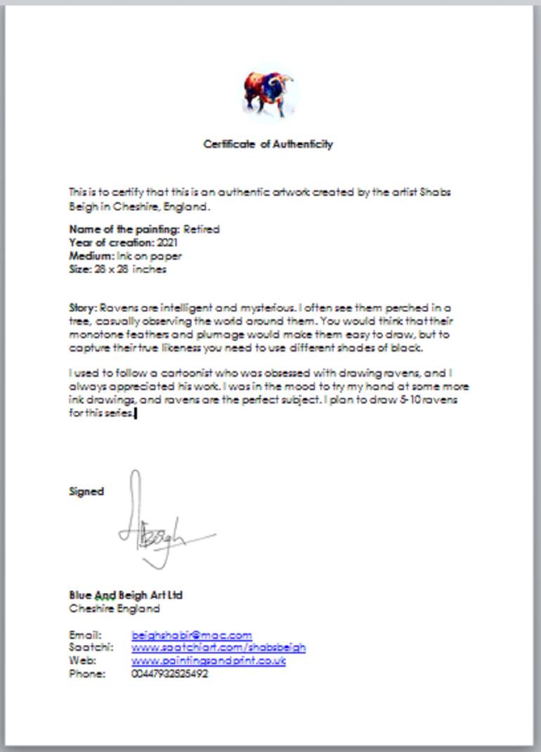 Original Expressionism Animal Drawing by Shabs Beigh