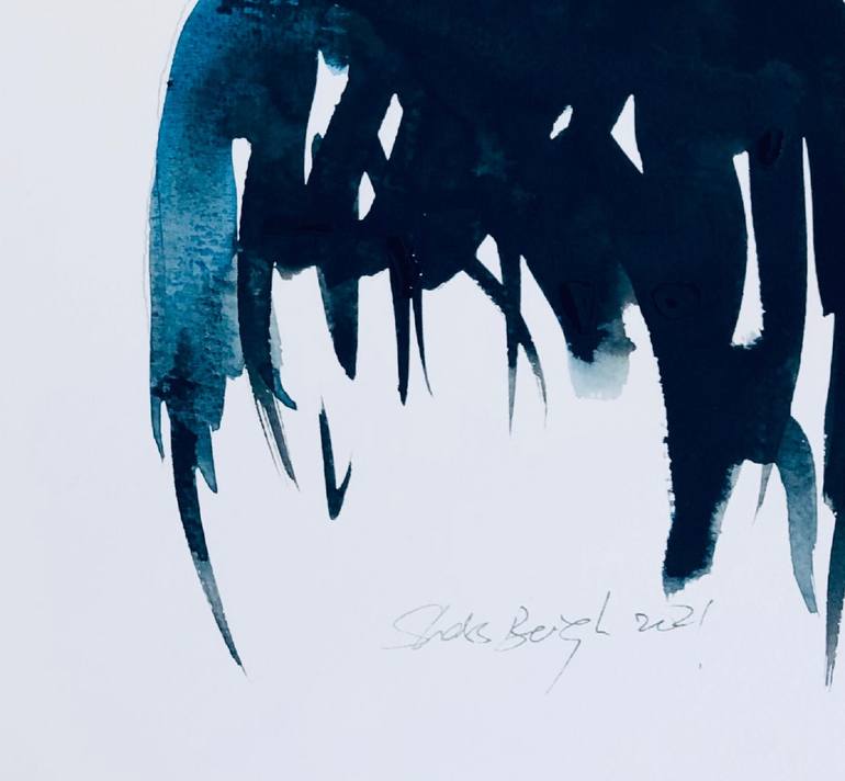 Original Minimalism Animal Drawing by Shabs Beigh