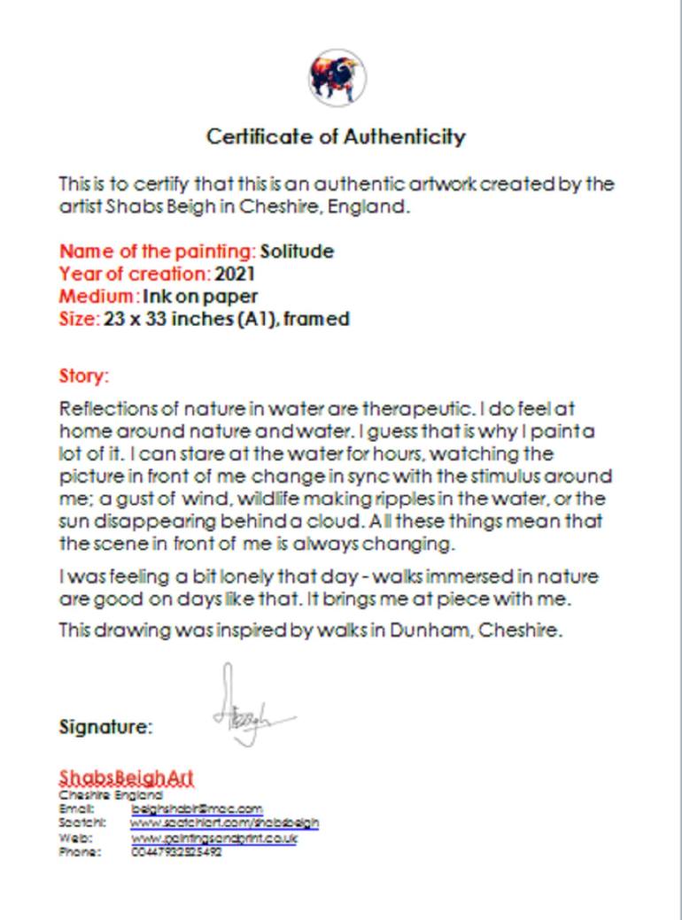 Original Modernism Nature Drawing by Shabs Beigh