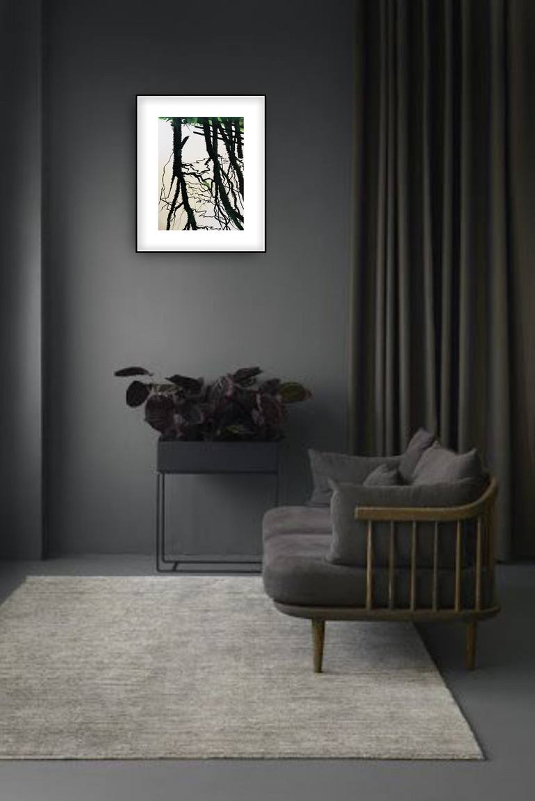 Original Modernism Nature Drawing by Shabs Beigh