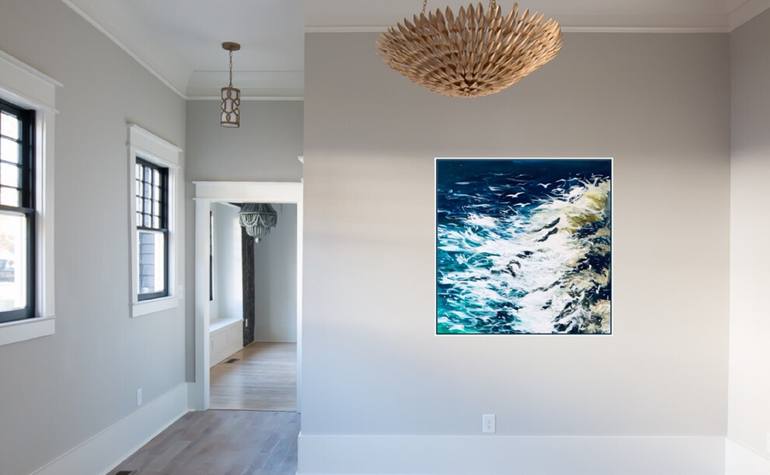 Original Expressionism Seascape Painting by Shabs Beigh