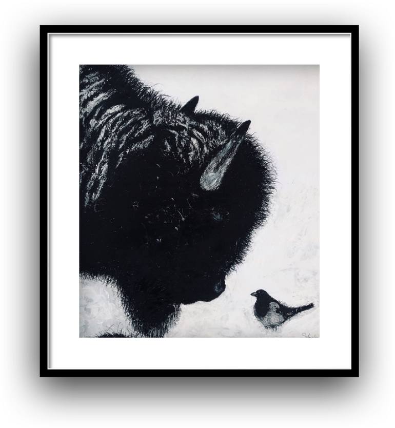 Original Impressionism Animal Drawing by Shabs Beigh