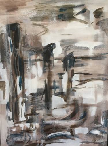Original Fine Art Abstract Paintings by Zoe Martin