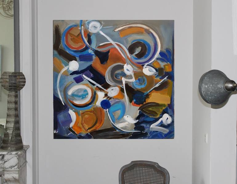 Original Abstract Painting by Sylvie Dodin
