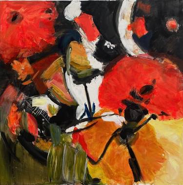 Original Abstract Performing Arts Paintings by Sylvie Dodin