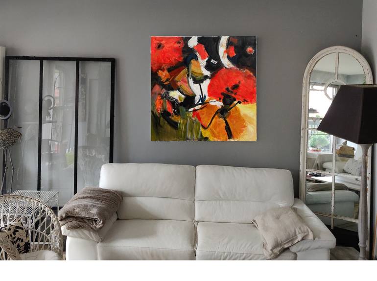 Original Abstract Performing Arts Painting by Sylvie Dodin