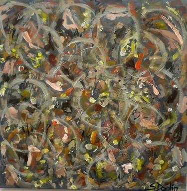 Original Abstract Expressionism Abstract Painting by Sylvie Dodin