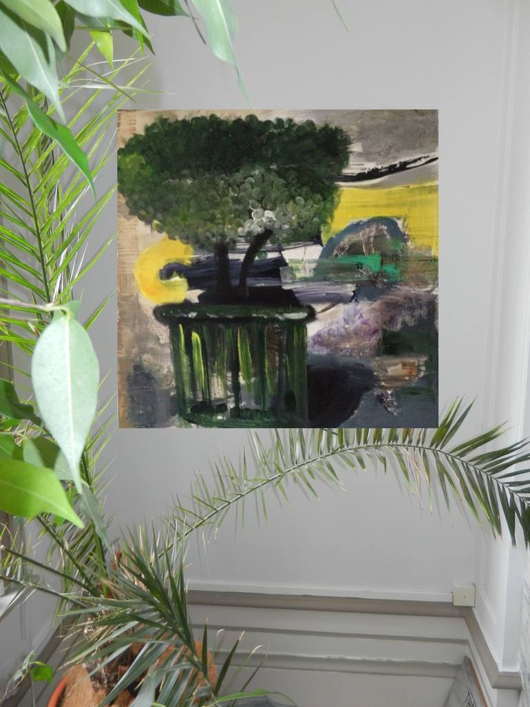 Original Abstract Expressionism Abstract Painting by Sylvie Dodin