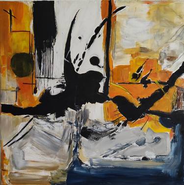 Original Art Deco Abstract Paintings by Sylvie Dodin