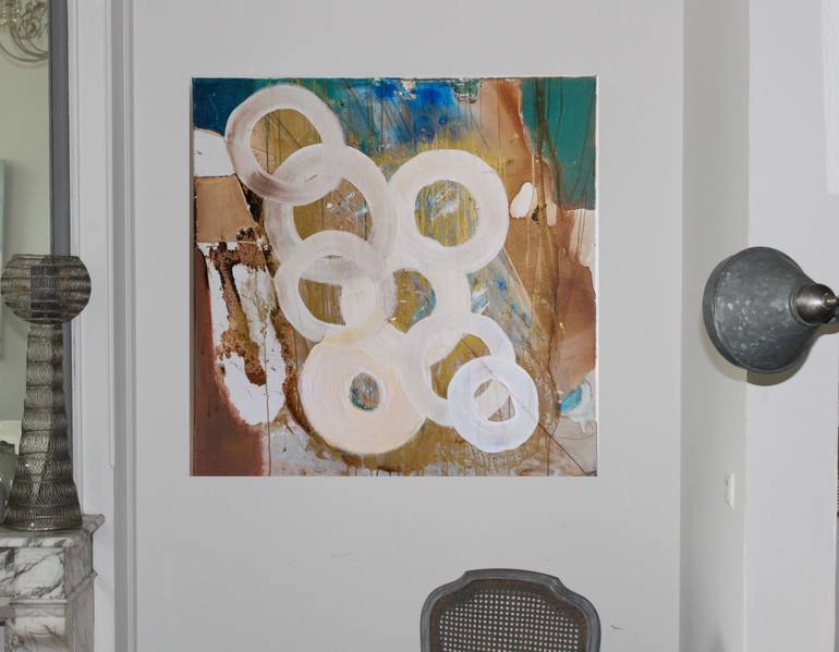 Original Abstract Expressionism Abstract Painting by Sylvie Dodin
