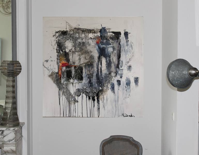Original Abstract Expressionism Abstract Painting by Sylvie Dodin