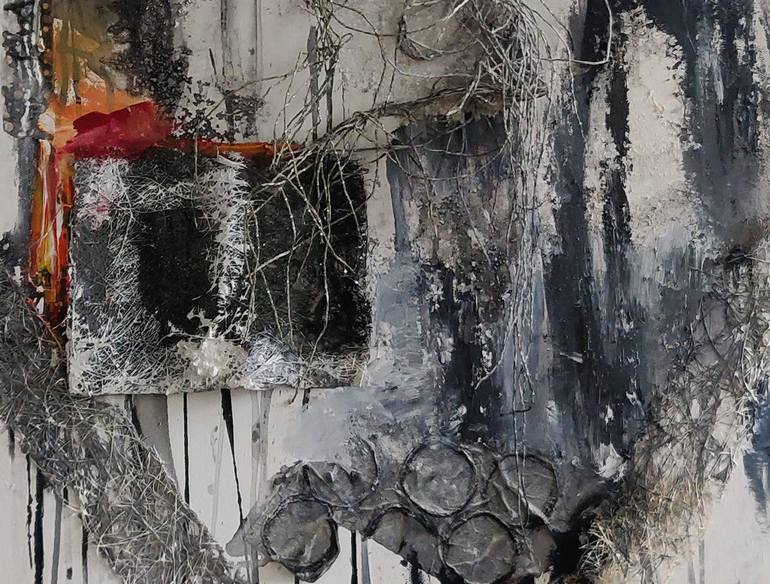 Original Abstract Expressionism Abstract Painting by Sylvie Dodin