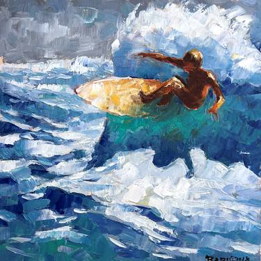 Original Expressionism Seascape Paintings by Walter Zakarlo