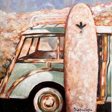 Original Expressionism Car Paintings by Walter Zakarlo
