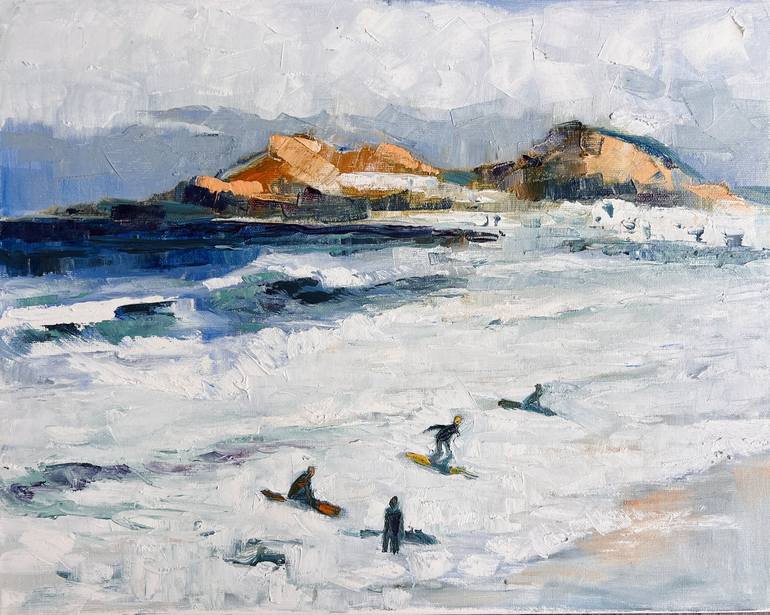 Original Expressionism Seascape Painting by Walter Zakarlo