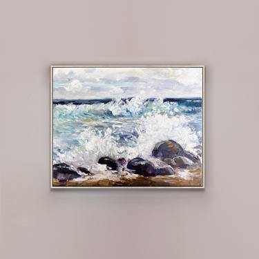 Original Expressionism Seascape Paintings by Walter Zakarlo