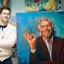 Portrait of Richard Branson made to order as a gift to Richard Branson