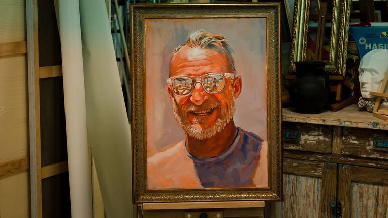 Original Portrait Painting by Walter Zakarlo