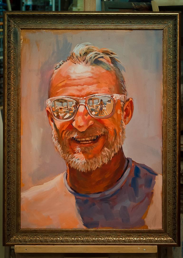 Original Expressionism People Painting by Walter Zakarlo