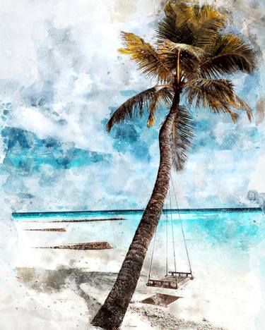 Original Illustration Seascape Mixed Media by Walter Zakarlo