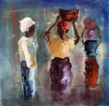 Original Impressionism People Paintings by Cornelie Wolff