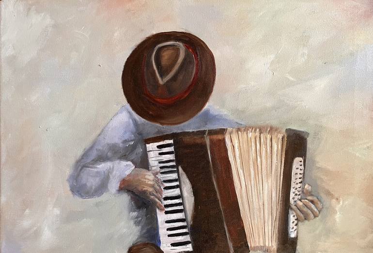 Accordion player - Print