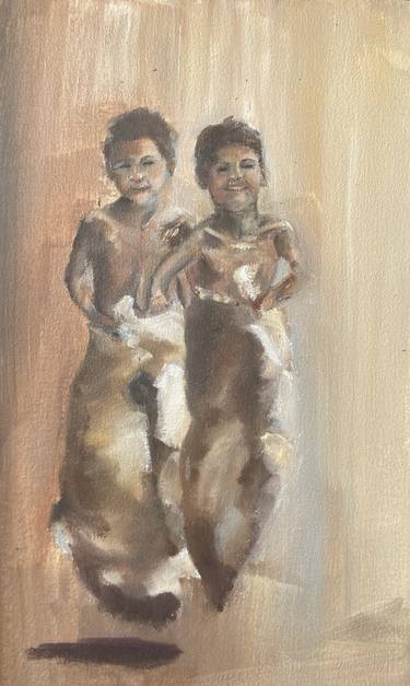 Original Impressionism Children Paintings by Cornelie Wolff