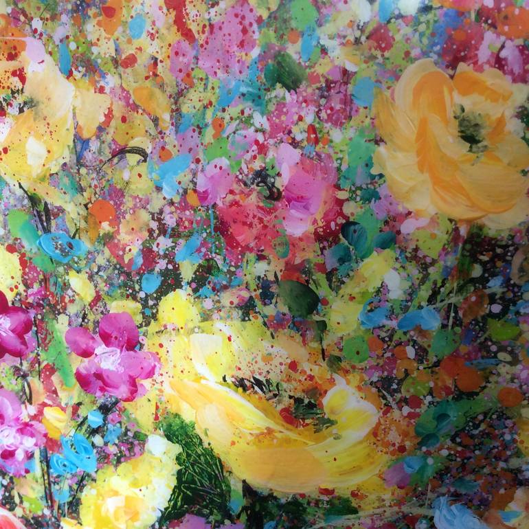 Original Floral Painting by Janice Rogers