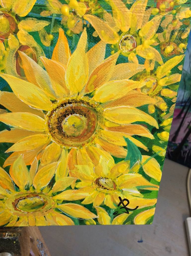 Original Floral Painting by Janice Rogers