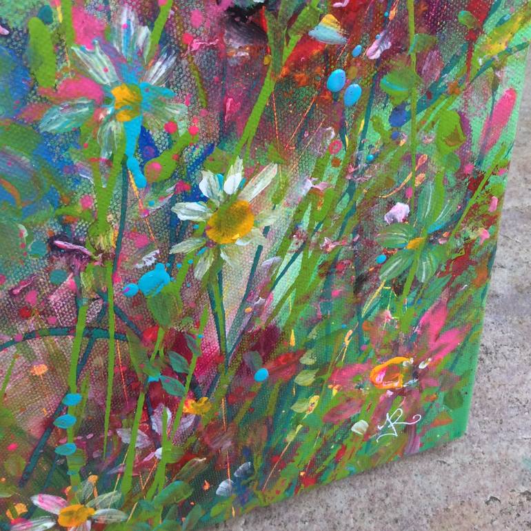Original Floral Painting by Janice Rogers