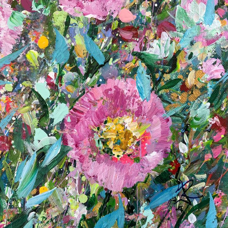 Original Floral Painting by Janice Rogers