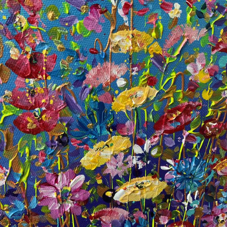 Original Floral Painting by Janice Rogers