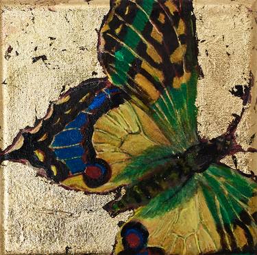 Colorful Butterfly on Gold thumb