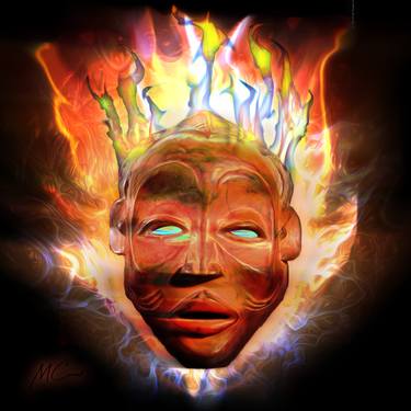 Avatar Mask - Fire - Limited Edition 1 of 10 thumb