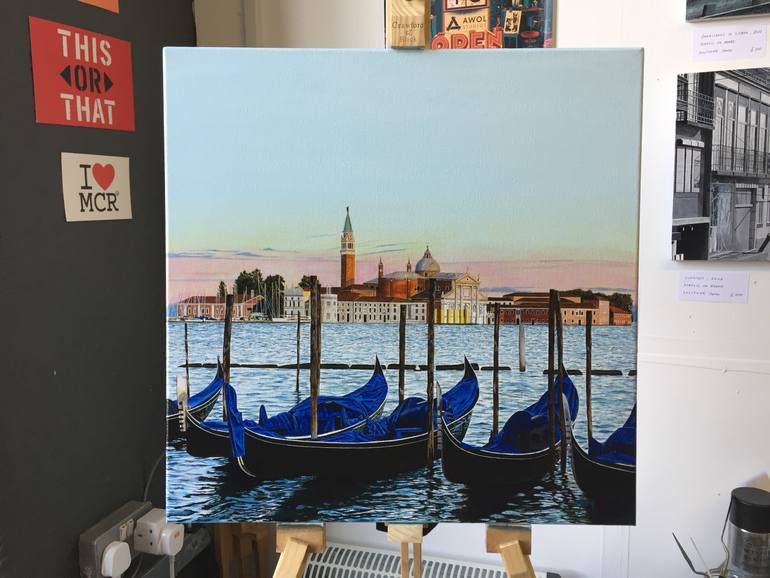 Original Realism Cities Painting by Carlos Ferg