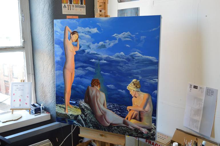Original Figurative Nude Painting by Carlos Ferg