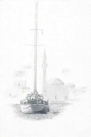 Print of Fine Art Yacht Paintings by John Jones