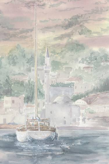 Print of Fine Art Yacht Paintings by John Jones