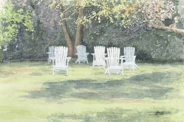 Original Fine Art Garden Paintings by John Jones