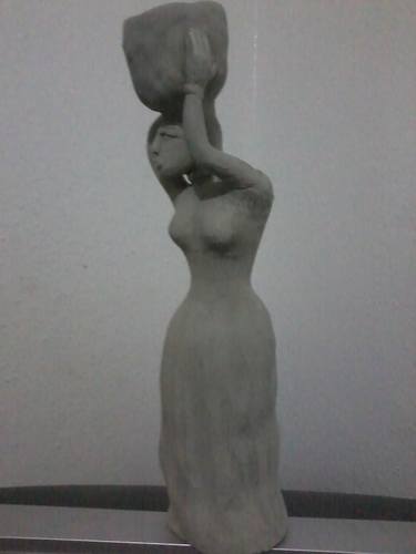 Original Expressionism Women Sculpture by Mohamed Elyaagoubi