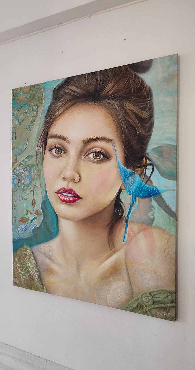 Original Modern Science Painting by Fatih Sungurtekin